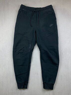 Nike Mens Sweatpants Medium Black Tech Fleece Joggers Tapered 27" CU4495-010